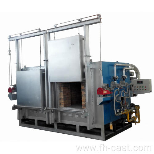 Double chamber gas fired roaster